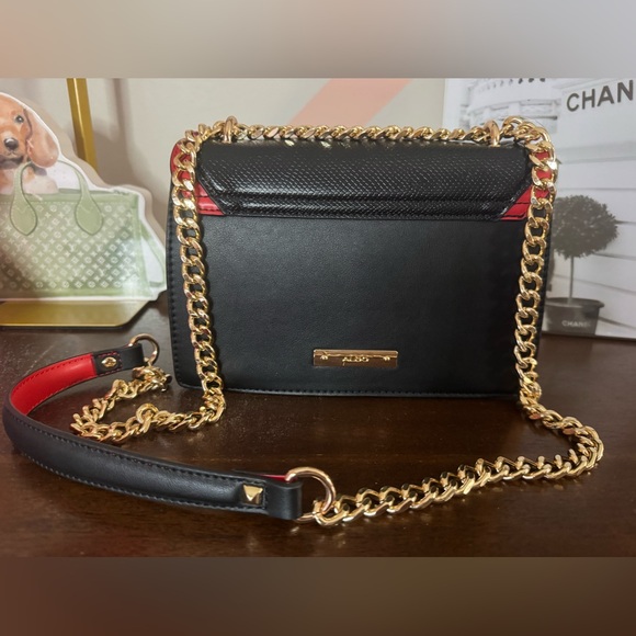 Aldo Black and Red Crossbody NWT - Picture 5 of 7
